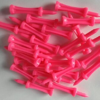 Pure4Golf Plastic Step Tees 53 mm roze