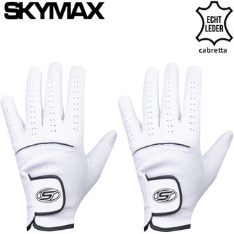Skymax Lederen Golfhandschoenen, 2 stuks