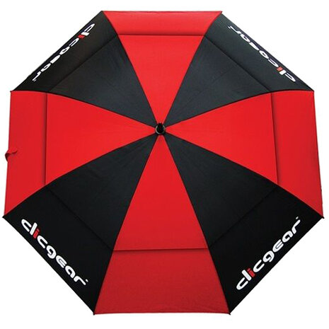 Clicgear Double Canopy Golfparaplu Zwart/Rood