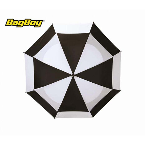 Bagboy Telescopic Umbrella Zwart/Wit